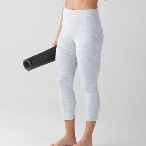Lululemon Wunder Under Crop Pants Hi-Rise Wee Are From Space Nimbus Battleship 6